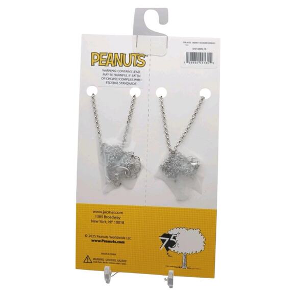 Peanuts Women’s Snoopy and BFF Woodstock Necklaces Set New with Tags Cartoon TV - Picture 4 of 4